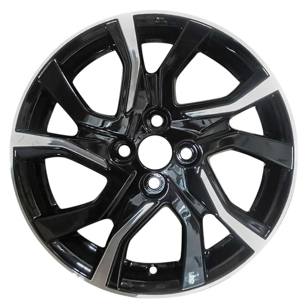 2017 toyota yaris wheel 16 machined gloss black aluminum 4 lug w75174mb 3