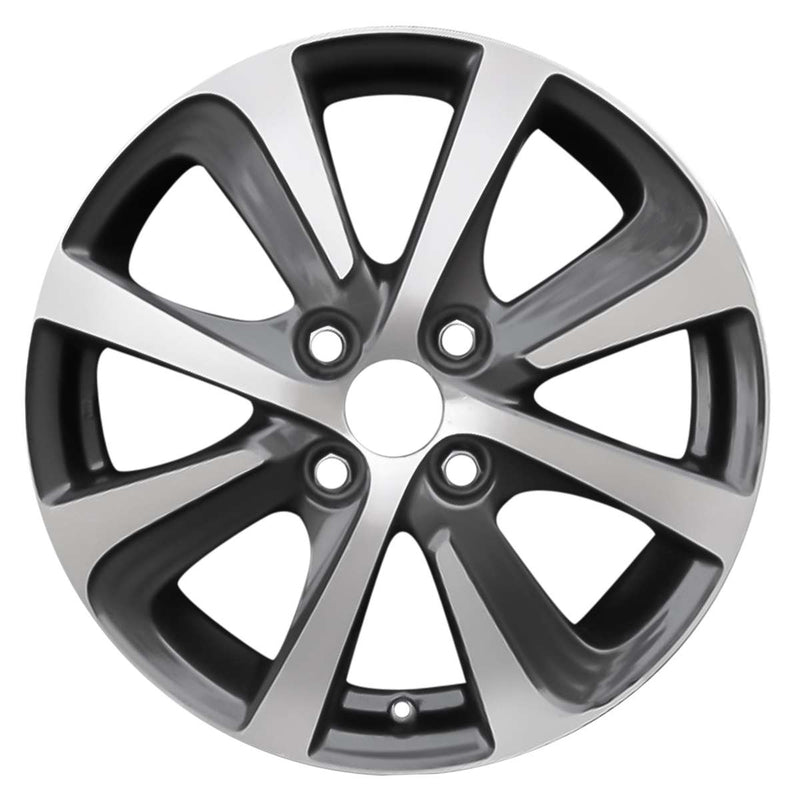 2019 toyota prius wheel 15 machined charcoal aluminum 4 lug rw75228mc 2