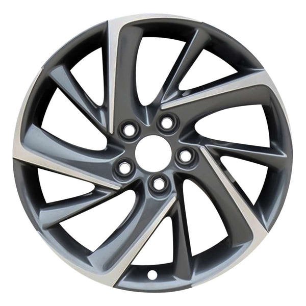 2020 toyota c hr wheel 18 machined charcoal aluminum 5 lug w75249mc 1