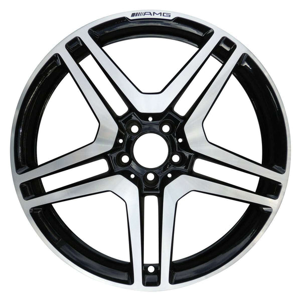 2010 mercedes cl63 wheel 20 machined black aluminum 5 lug w85051mb 13