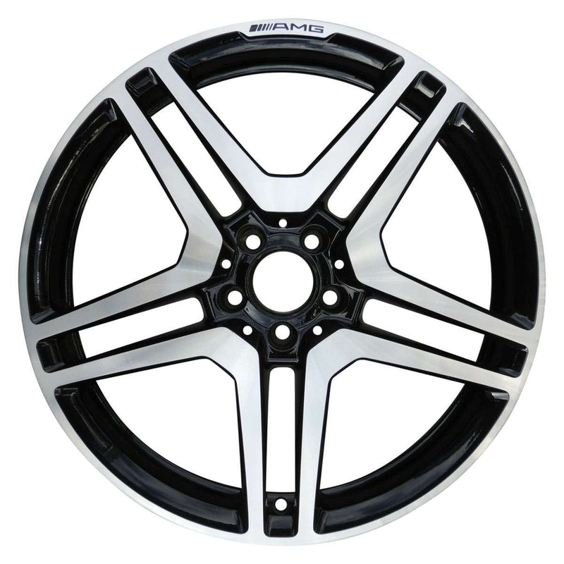 2012 mercedes cl65 wheel 20 machined black aluminum 5 lug w85052mb 8