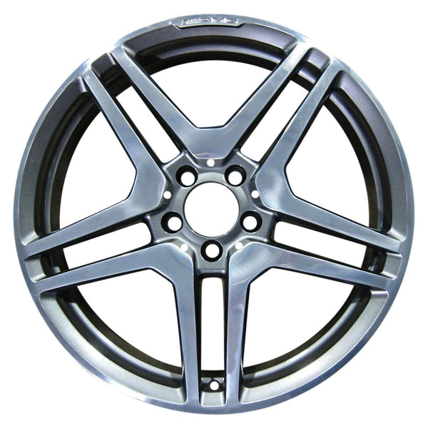 2013 mercedes s65 wheel 20 polished charcoal aluminum 5 lug w85052pc 4