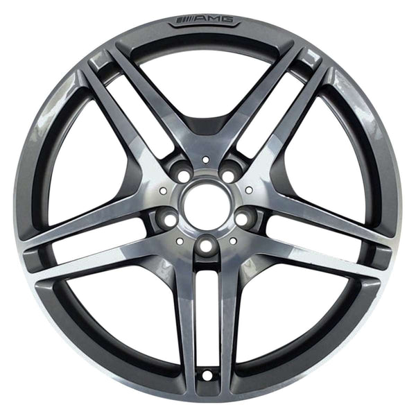 2010 mercedes cls63 wheel 19 machined charcoal aluminum 5 lug w85090mc 2