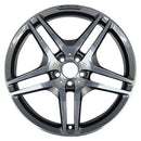 2012 mercedes cls63 wheel 19 machined charcoal aluminum 5 lug w85090mc 4