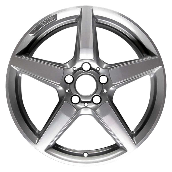 2012 mercedes slk55 wheel 18 machined charcoal aluminum 5 lug w85292mc 1