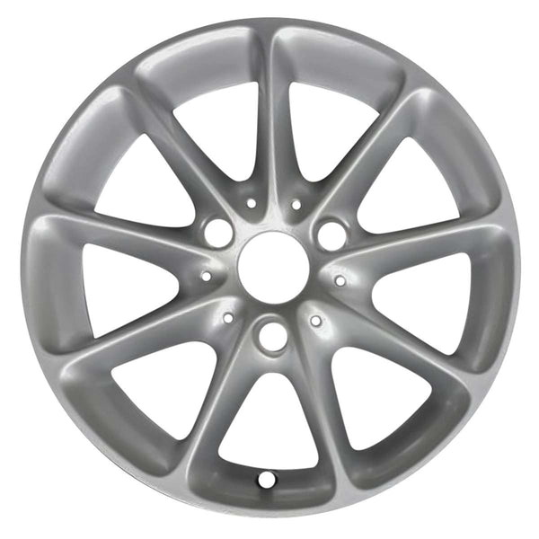 2014 smart car wheel 15 silver aluminum 3 lug w85307s 2