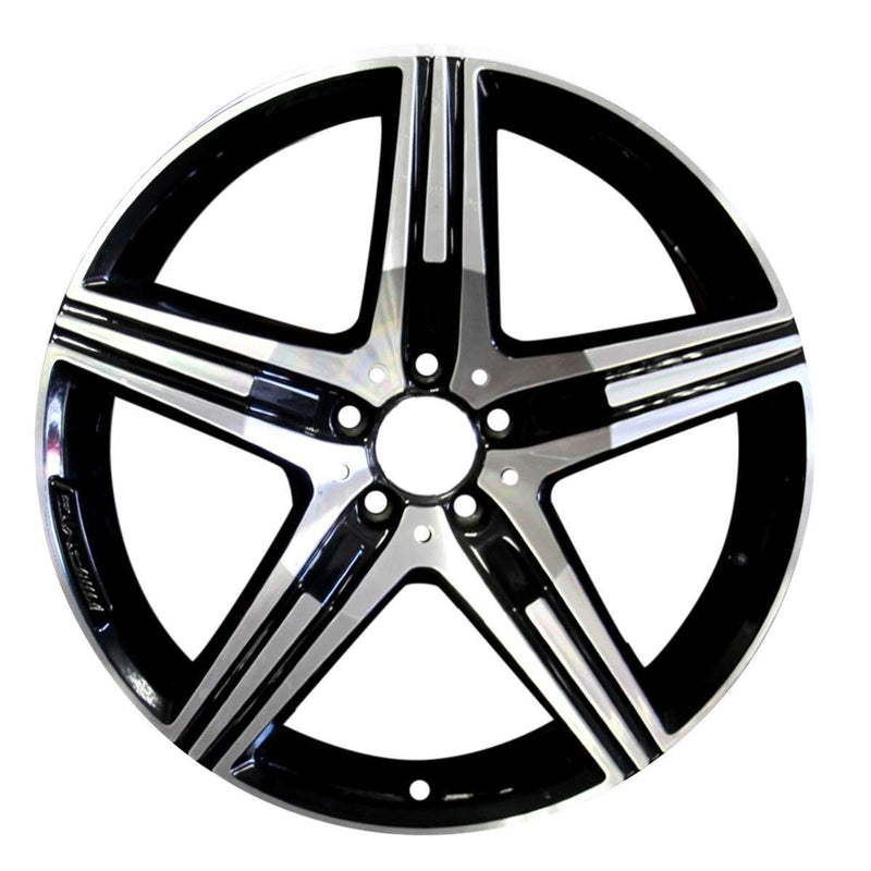 2014 Mercedes S63 Rueda 20" Aluminio Negro Brillante 5 Lug W85356MGB-1