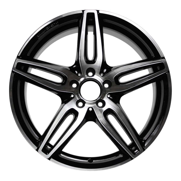 2020 Mercedes E450 Wheel 19" Machined Gloss Black Aluminum 5 Lug W85541MB-7