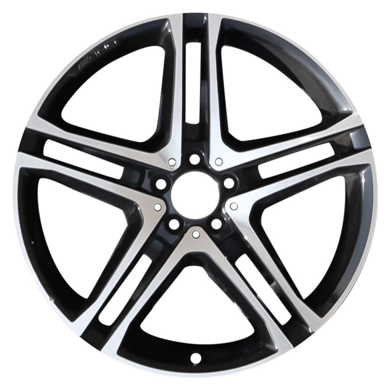 2013 Mercedes ML550 Wheel 21" Machined Gloss Black Aluminum 5 Lug W85624MB-4