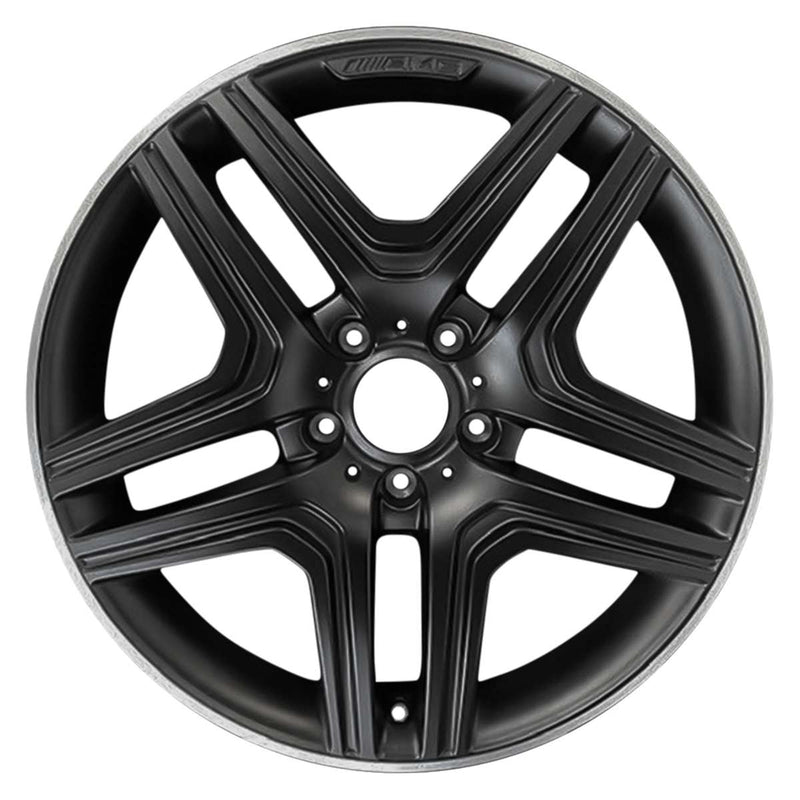 2018 Mercedes G63 Wheel 20" Black with Machined Lip Aluminum 5 Lug W85632BML-1