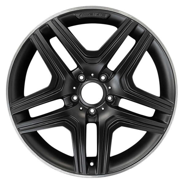 2018 Mercedes G65 Wheel 20" Black with Machined Lip Aluminum 5 Lug W85632BML-2