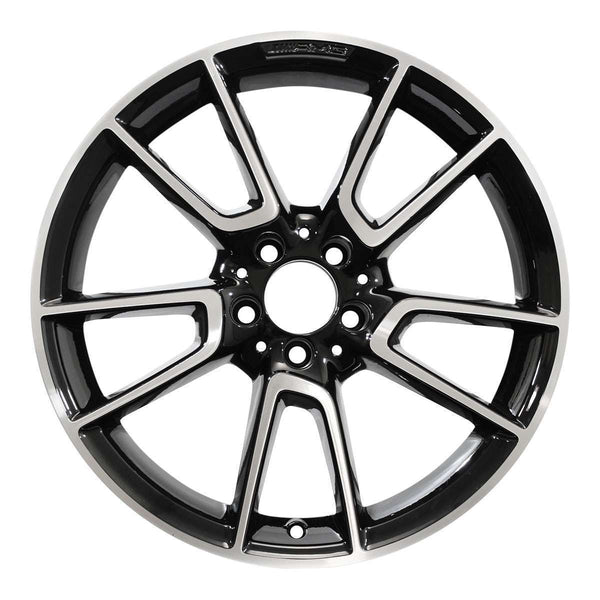 2020 Mercedes C300 Rueda 19" Aluminio negro maquinado 5 Lug W85687MB-2