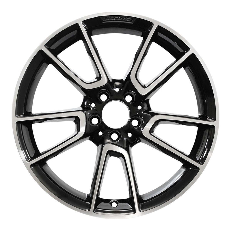 2020 Mercedes C300 Wheel 19" Machined Black Aluminum 5 Lug W85688MB-2