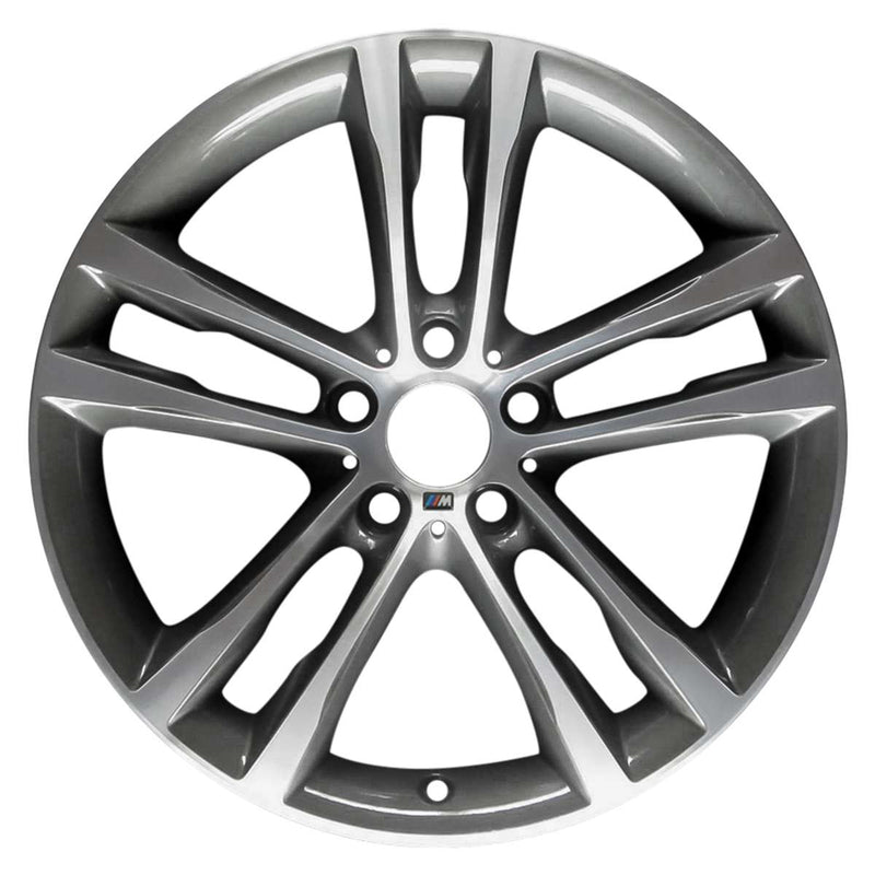 2018 BMW 330i Wheel 19" Machined Charcoal Aluminum 5 Lug W86025MC-2