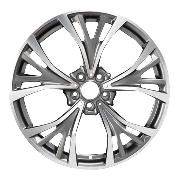 2019 BMW X6 Wheel 21" Machined Charcoal Aluminum 5 Lug W86111MC-5