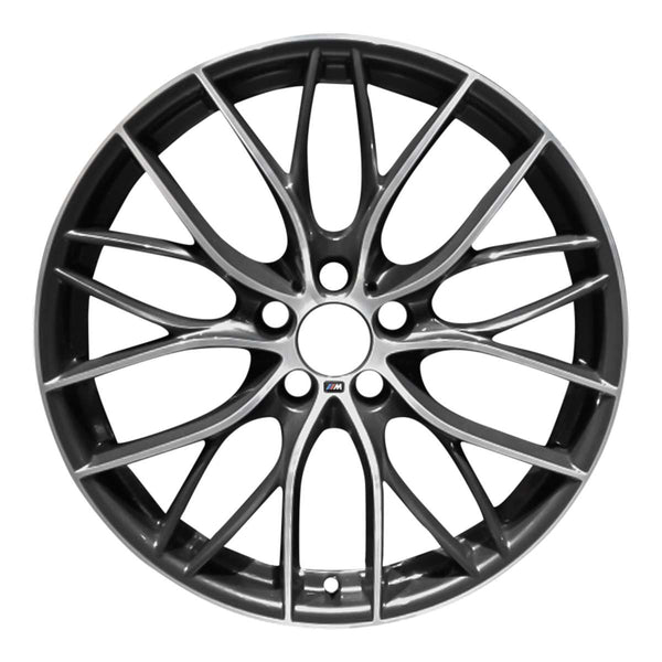 2014 BMW 228i Wheel 19" Machined Charcoal Aluminum 5 Lug W86140MC-7