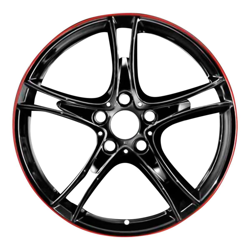 2015 BMW M235i Wheel 19" Black with Red Stripe Aluminum 5 Lug W86144RB-11