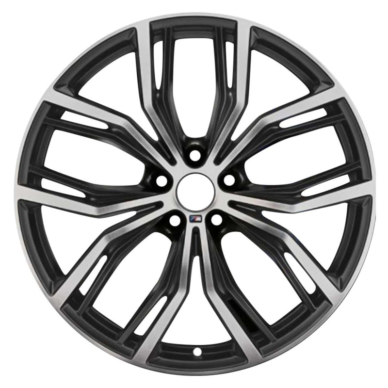 2019 BMW X3 Wheel 21" Machined Black Aluminum 5 Lug W86363MB-3