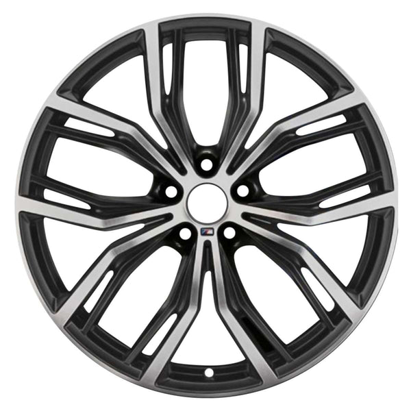 2019 BMW X4 Wheel 21" Machined Black Aluminum 5 Lug W86363MB-1