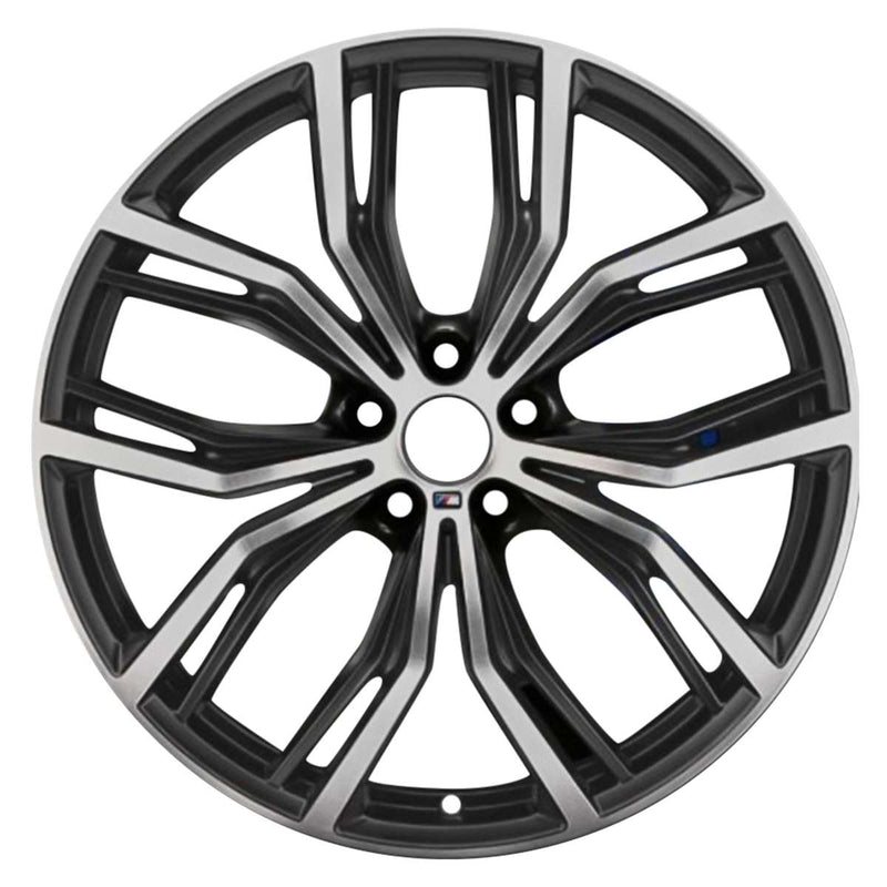 2019 BMW X4 Wheel 21" Machined Black Aluminum 5 Lug W86366MB-1