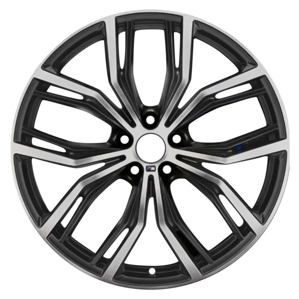 2019 BMW X3 Wheel 21" Machined Black Aluminum 5 Lug W86366MB-3