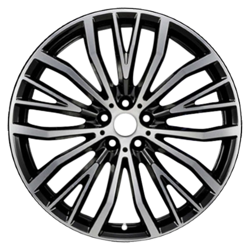 2019 BMW 740i Wheel 21" Machined Black Aluminum 5 Lug W86373MB-6