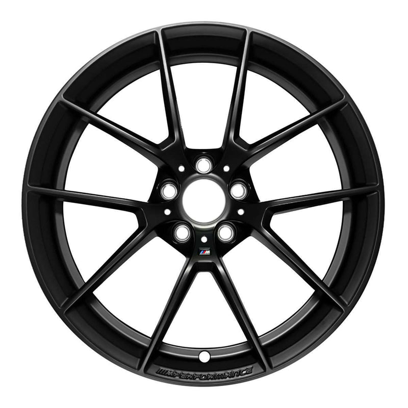 2019 BMW M4 Wheel 19" Black Aluminum 5 Lug W86375AB-3