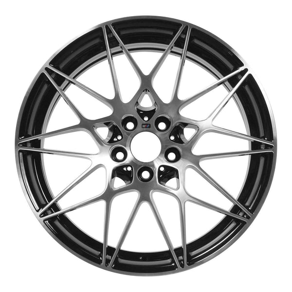 2018 BMW M4 Wheel 20" Machined Black Aluminum 5 Lug W86377MB-2