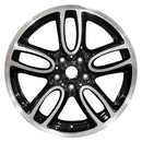 2019 Mini Cooper Wheel 19" Machined Gloss Black Aluminum 5 Lug W86398MB-2
