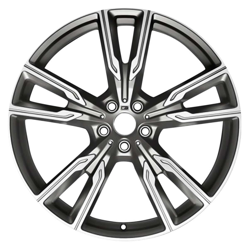 2020 BMW X6 Rueda 22" Aluminio Carbón Maquinado 5 Lug W86470MC-2