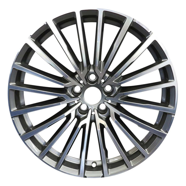 2020 BMW 740i Rueda 20" Aluminio Carbón Maquinado 5 Lug W86519MC-1