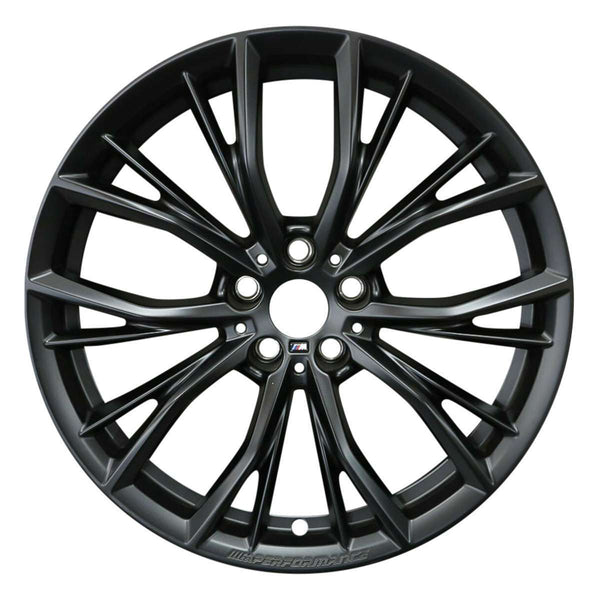 2020 BMW 540i Wheel 19" Matte Black Aluminum 5 Lug W86522MEB-5