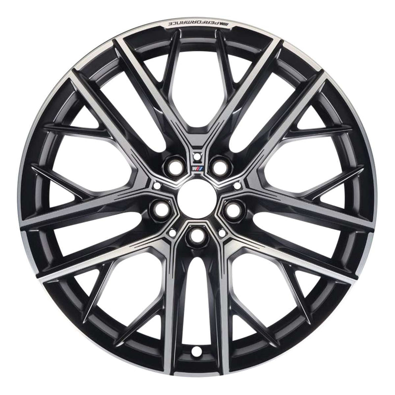 2020 BMW 228i Wheel 19" Machined Black Aluminum 5 Lug W86589MB-1