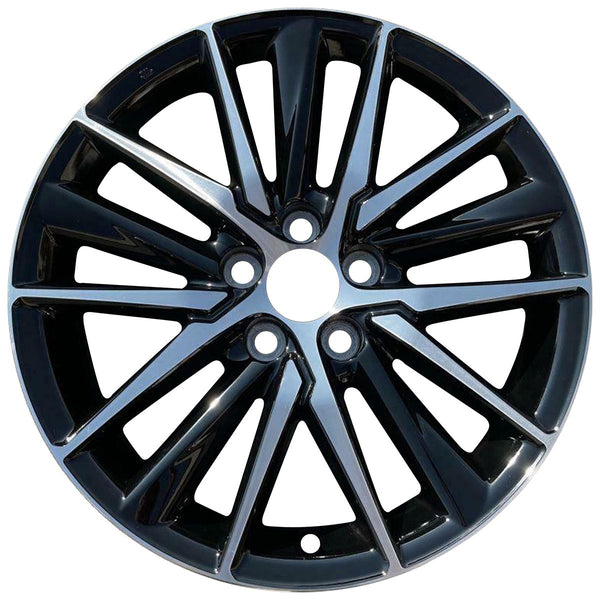 2021 Toyota Camry Machined Black 18" Wheel