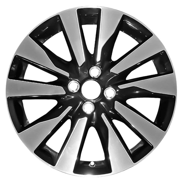 2017 Nissan Kicks Rueda 17" Aluminio Carbón Oscuro Maquinado 4 Lug W96076MDC-1