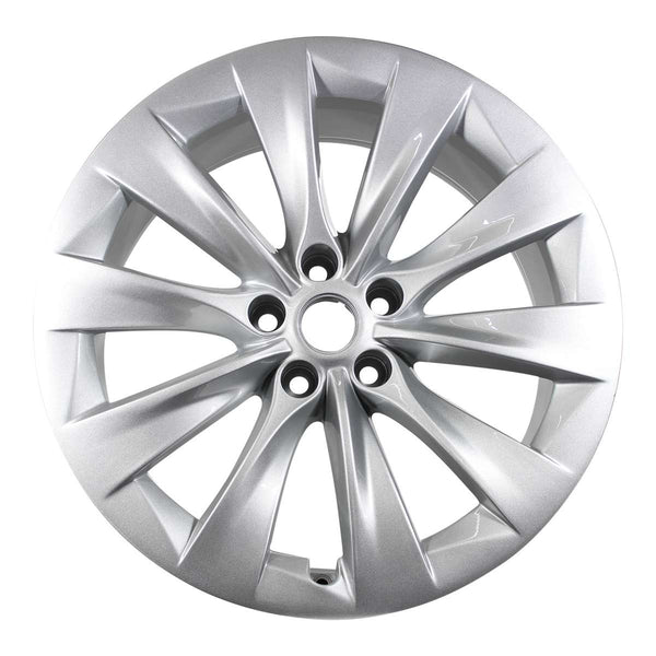 2016 Tesla Model Wheel 20" Silver Aluminum 5 Lug W96101S-2