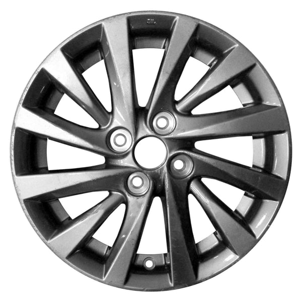 2018 Mitsubishi Mirage Wheel 15" Charcoal Aluminum 4 Lug W96147C-1