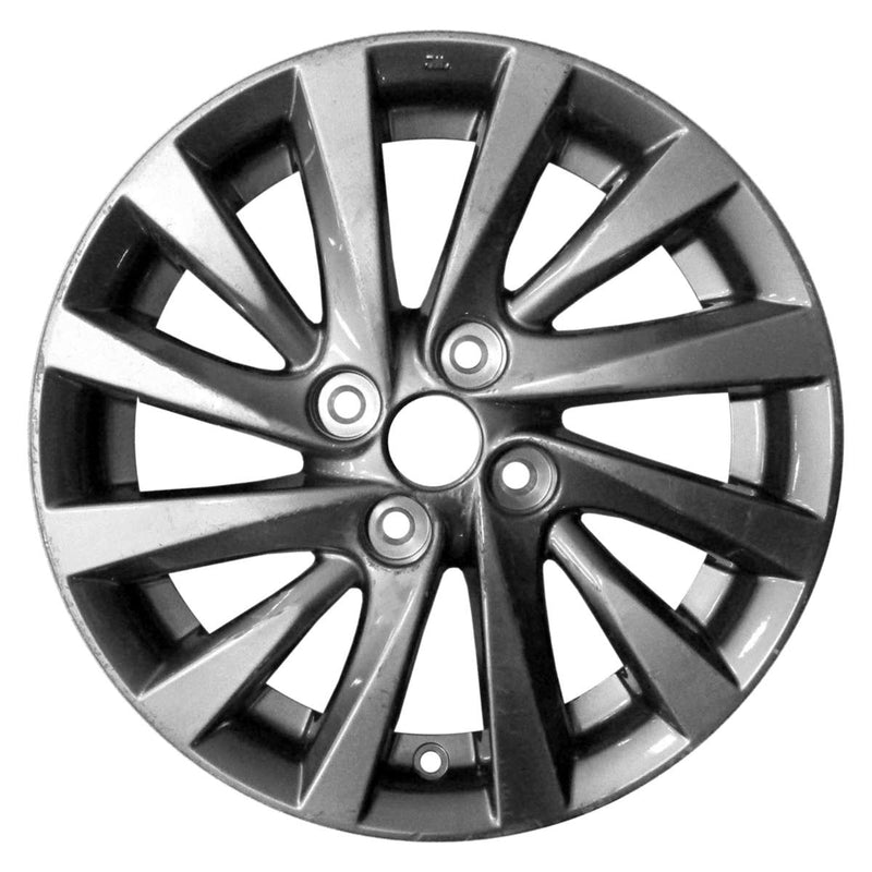 2018 Mitsubishi Mirage Rueda 15" Carbón Aluminio 4 Lug W96147C-1