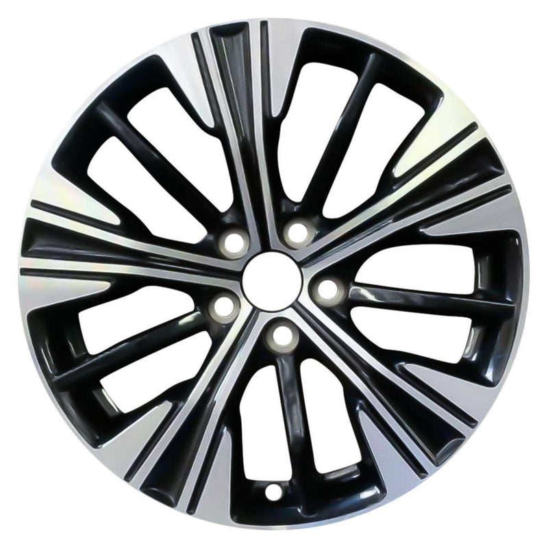 2022 Mitsubishi Eclipse Rueda 18" Aluminio negro brillante mecanizado 5 lengüetas W96207MB-4