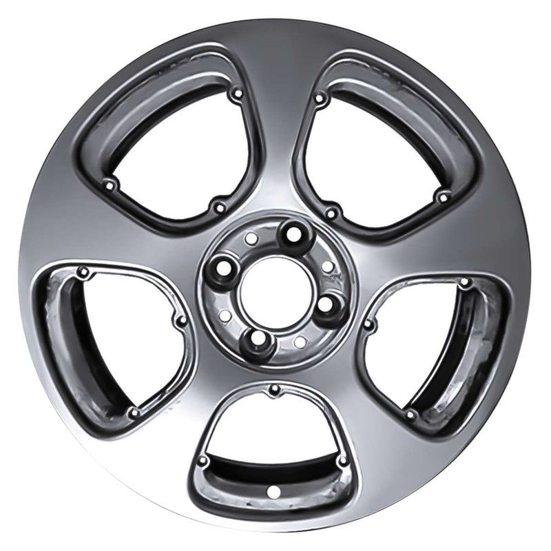 2015 Fiat 500 Wheel 15" Silver Aluminum 4 Lug W96223S-2