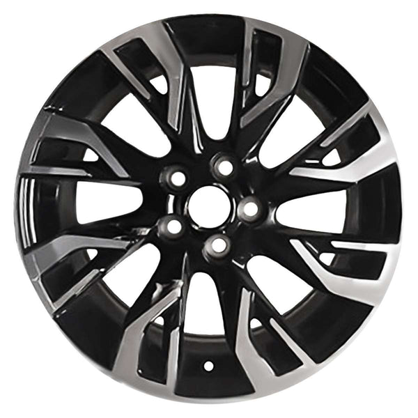 2018 Mitsubishi Outlander Wheel 18" Machined Gloss Black Aluminum 5 Lug W96245MB-1