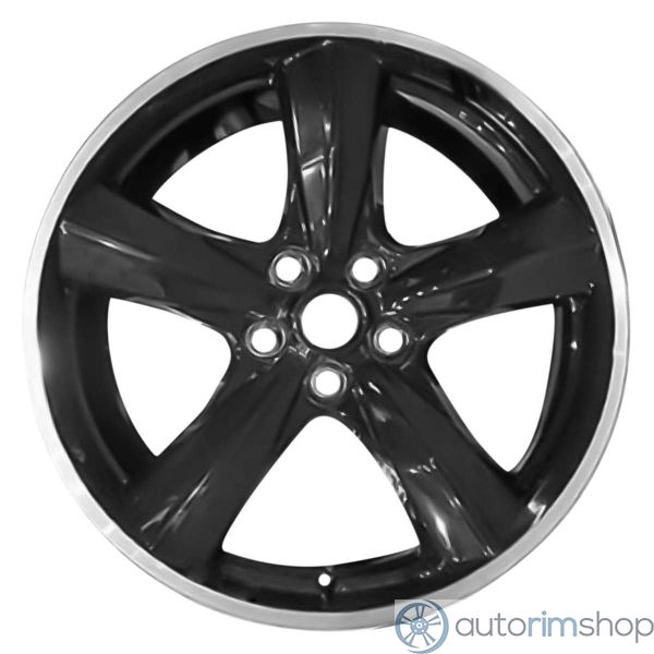 2019 ford mustang wheel 19 machined gloss black aluminum 5 lug w10221mb 1