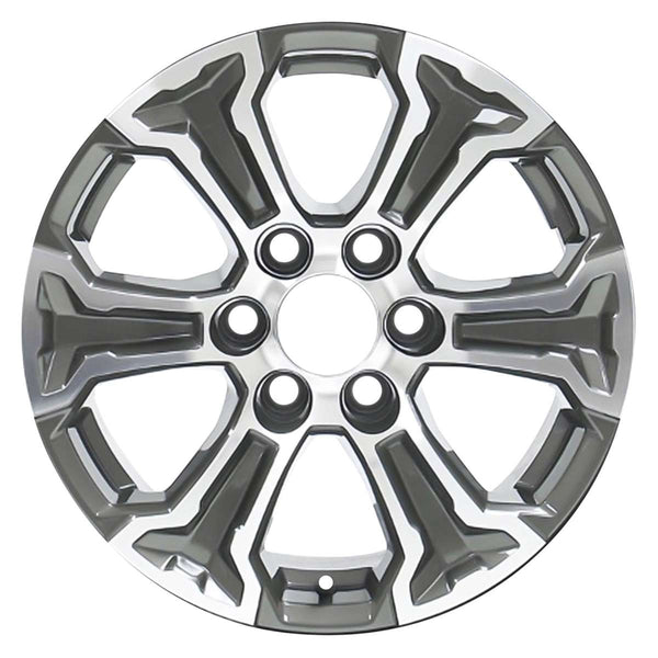 2019 gmc sierra wheel 18 machined charcoal aluminum 6 lug w5910mc 2