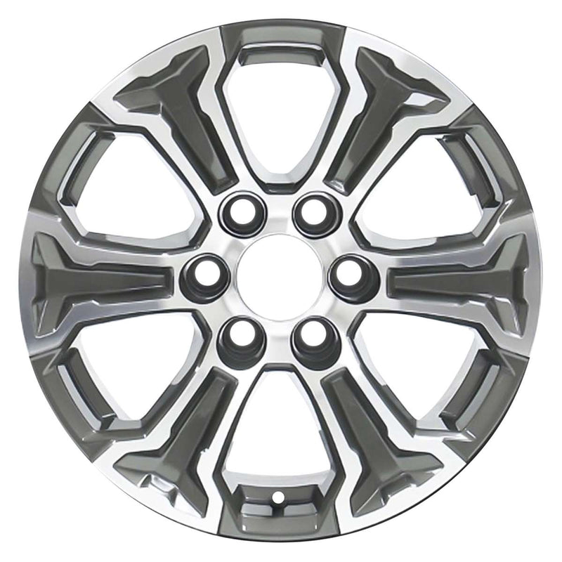 2020 gmc sierra wheel 18 machined charcoal aluminum 6 lug w5910mc 6