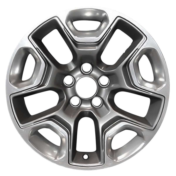 2019 Jeep Cherokee Wheel 17" Polished Charcoal Aluminum 5 Lug W9204PC-1