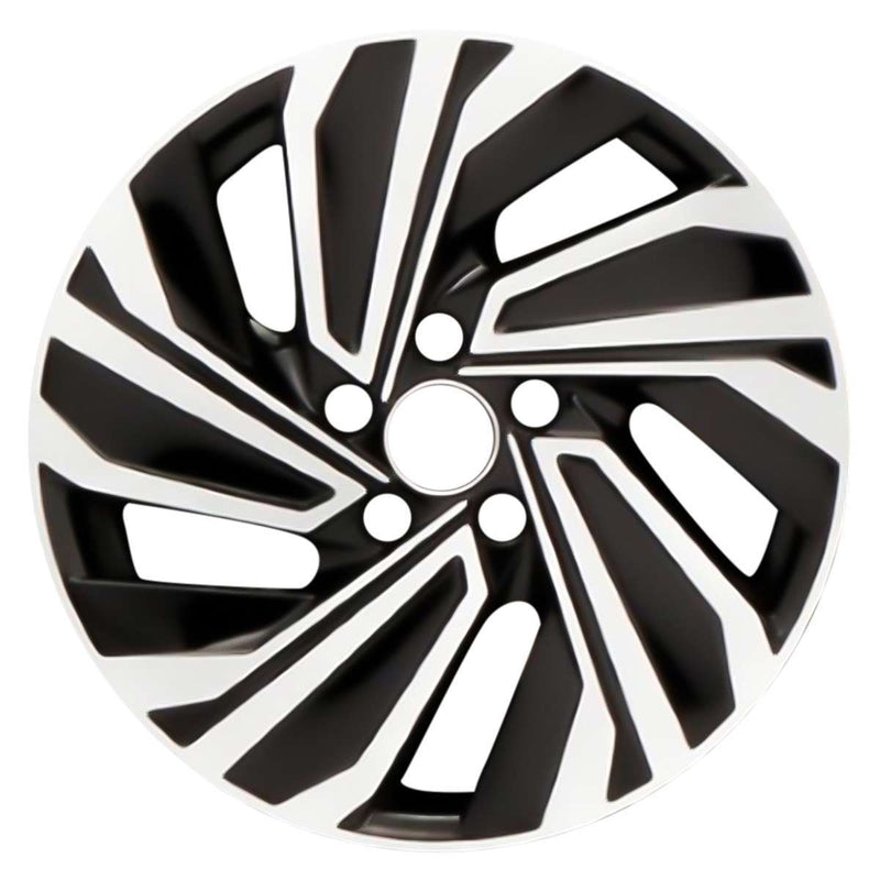 2020 volkswagen jetta wheel 17 machined gloss black aluminum 5 lug w70047mb 2