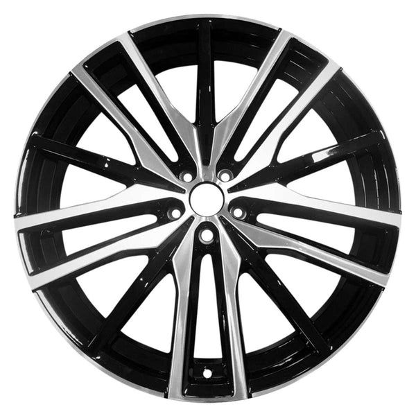 2019 BMW X5 Wheel 22" Machined Gloss Black Aluminum 5 Lug W86471MB-1