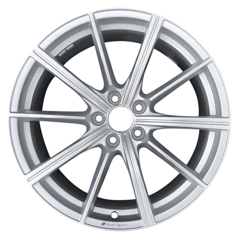 2018 Audi RS5 Rueda 19" Plata Aluminio 5 Lug W96366S-1