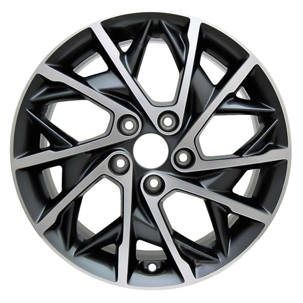 2020 hyundai elantra wheel 17 machined charcoal aluminum 5 lug w70945mc 2