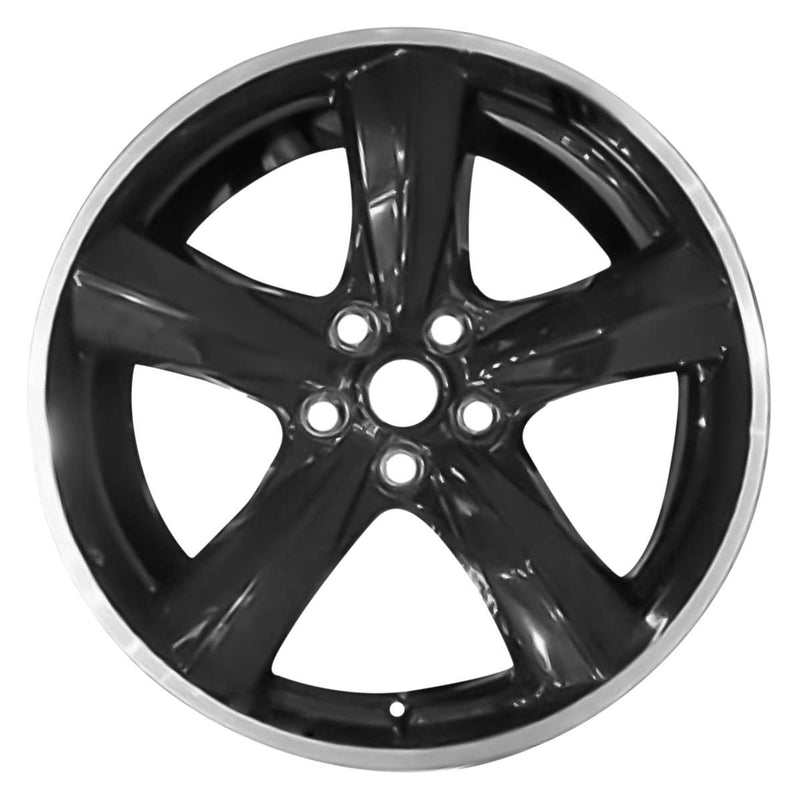 2020 ford mustang wheel 19 machined gloss black aluminum 5 lug w10222mb 2